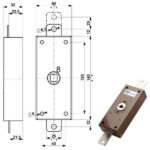 SERRATURA FERROGLIETTO VERTICALE     34327 MOTTURA 34327V000 MOTTURA SERR.LEGNO APPLICARE S MOTTURA