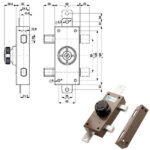 SERRATURA FERROGLIETTO TRIPLICE      34330 MOTTURA 34330V000X MOTTURA SERR.LEGNO APPLICARE S MOTTURA