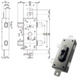 SERRATURA FERROGLIETTO TRIPLICE DX   38328 MOTTURA 38328ND00X MOTTURA SERR.LEGNO APPLICARE S MOTTURA