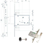 SERRATURA INFILARE FERRO TRIPLICE    40705 MOTTURA 407056008 MOTTURA SERR.ALL/FERRO INF.  S MOTTURA