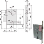 SERRATURA INFILARE FERRO           56250-60-0 CISA 56250.60.0 CISA SERR.ALL/FERRO INFILARE S CISA