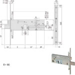SERRATURA INFILARE FASCE ALL       56357-90-0 CISA 56357.90.0 CISA SERR.ALL/FERRO INFILARE S CISA