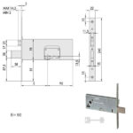 SERRATURA INFILARE FASCE ALL       57360-90-0 CISA 57360.90.0 CISA SERR.ALL/FERRO INFILARE S CISA