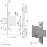 SERRATURA INFILARE FERRO           57015-70-0 CISA 57015.70.0 CISA SERR.ALL/FERRO INFILARE S CISA