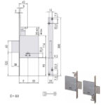 SERRATURA INFILARE FERRO           57020-60-0 CISA 57020.60.0 CISA SERR.ALL/FERRO INFILARE S CISA