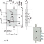 SERRATURA SICUREZZA TRIPLICE       57515-38-0 CISA 57515.38.0 CISA SERR.BLINDATE           S CISA
