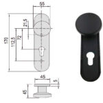 POMOLO SERRATURE TAGLIAFUOCO       07076-24-0 CISA 07076.24.0 CISA SERR.TAGLIAFUOCO        S CISA