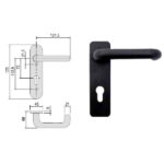 MANIGLIA SERRATURE TAGLIAFUOCO     07076-26-0 CISA 07076.26.0 CISA SERR.TAGLIAFUOCO        S CISA