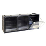 CASSETTIERA CRYSTAL BOX C 3  600x200 h 215 MOBILPL CB 50/4S.GS CASSETTIERE E CONTENITORI    F MOBILPLASTIC