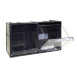 CASSETTIERA CRYSTAL BOX C 2  600x240 h 300 MOBILPL CB 50/5S.GS CASSETTIERE E CONTENITORI    F MOBILPLASTIC