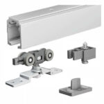 BINARIO PORTE SCORREVOLI KIT cm 155      1390 OMGE 139000000001500 ACCESSORI SERRAMENTI METALLO F OMGE