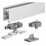 BINARIO PORTE SCORREVOLI KIT cm 230      1400 OMGE 140000000002300 ACCESSORI SERRAMENTI METALLO F OMGE