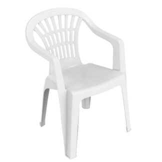 SEDIA RESINA BRACC.LYRA BIANCA           PROGARDEN LYR180BI ARREDO GIARDINO PROGARDEN    C PROGARDEN