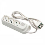 MULTIPRESA 3x2PT SK BIANCO INT   RETAIL 474604 FME 474604 AVVOLGICAVI E PROLUNGHE      F FME