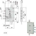SERRATURA SICUREZZA TRIPLICE 00PG  57516-58-0 CISA 57516.58.0.00PG CISA SERR.BLINDATE           S CISA