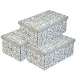 SCATOLA COMPONIBILE FIORI Pz3 29x51 h 21 LAVATELLI 616FIORI SCATOLE GUARDAROBA           C LAVATELLI