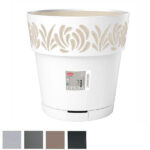 VASO GAIA TONDO RIS.ACQUA GRIGIO  15 h 15 STEFANPL 88301 VASI PLASTICA                F STEFANPLAST