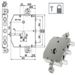 SERRATURA SIC.TRIPLICE               89E30 MOTTURA 89E307W54T MOTTURA SERR.BLINDATE        S MOTTURA