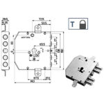SERRATURA SIC.TRIPLICE               89E31 MOTTURA 89E310W27T MOTTURA SERR.BLINDATE        S MOTTURA
