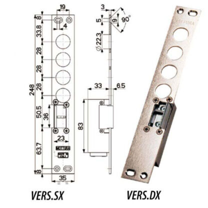 FERROGLIERA ELETTRICA DX I.28        94077 MOTTURA 94077D028N MOTTURA VARIE                S MOTTURA