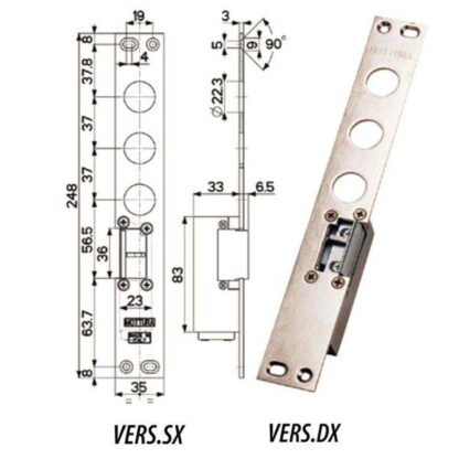 FERROGLIERA ELETTRICA DX I.37        94077 MOTTURA 94077D037N MOTTURA VARIE                S MOTTURA