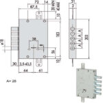 SERRATURA SICUREZZA TRIPLICE       57655-28-A CISA 57655.28.A CISA SERR.BLINDATE           S CISA