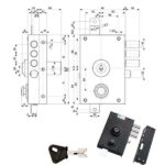 SERRATURA SIC.TRIPLICE SX POMPA      30030 MOTTURA 30030NS50 MOTTURA SERR.LEGNO APPLICARE S MOTTURA