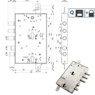 SERRATURA SIC.TRIPLICE DX            89859 MOTTURA 898595GRDQ MOTTURA SERR.BLINDATE        S MOTTURA