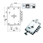SERRATURA SIC.TRIPLICE SX            89371 MOTTURA 89371DERSQ MOTTURA SERR.BLINDATE        S MOTTURA
