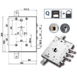 SERRATURA SIC.TRIPLICE DX            89457 MOTTURA 894571GDUQ MOTTURA SERR.BLINDATE        S MOTTURA