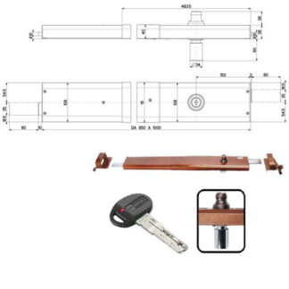 SERRATURA BASCULE SPRANGA POMPA DX   32910 MOTTURA 32910VD50 MOTTURA SERR.BASCULANTI      S MOTTURA