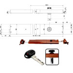 SERRATURA BASCULE SPRANGA POMPA DX   32926 MOTTURA 32926VD5A MOTTURA SERR.BASCULANTI      S MOTTURA