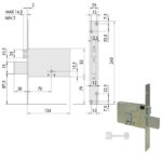 SERRATURA INFILARE FASCE ALL       57320-73-0 CISA 1.57320.73.0 CISA SERR.ALL/FERRO INFILARE S CISA