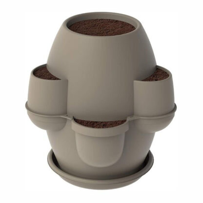VASO OASI CAPPUCCINO               cm 80 h 80 BAMA 31002 VASI PLASTICA                F BAMA