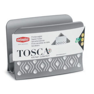 PORTATOVAGLIOLI VERTICALE TOSCA GRIGIO    STEFANPL 55352 PORTATOVAGLIOLI              C STEFANPLAST