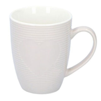 TAZZA MUG PORCELLANA CUORE             cc 300 EDCO 871125219215 TAZZE CERAMICA               C EDCO