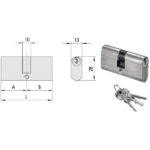 CILINDRO INF.OVL.62,7-27,7-35,0   N08210-06-0 CISA 08210.06.0.12 CISA CILINDRI                S CISA