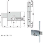 SERRATURA INFILARE FERRO           56010-60-0 CISA 56010.60.0 CISA SERR.ALL/FERRO INFILARE S CISA