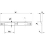 CONTROPIASTRA SERRATURE            06035-00-0 CISA 06035.00.0 CISA VARIE                   S CISA