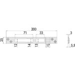 CONTROPIASTRA SERRATURE            06462-01-0 CISA 06462.01.0 CISA VARIE                   S CISA