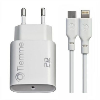 CARICABATTERIE 1 USB-C CAVO watt 20    3647 TIEMME 3647 ACCESSORI TELEFONIA          F TIEMME