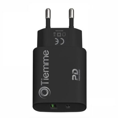CARICABATTERIE 2 USB-A/C watt 20       3640 TIEMME 3640 ACCESSORI TELEFONIA          F TIEMME