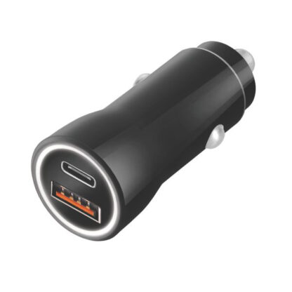 CARICABATTERIE 2 USB-A/C AUTO watt 38  3743 TIEMME 3743 ACCESSORI TELEFONIA          F TIEMME