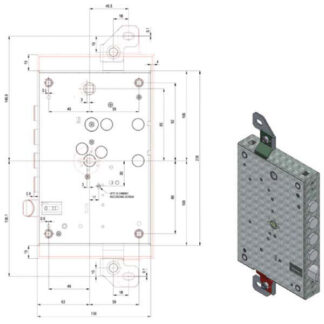 SERRATURA SIC.TRIPLICE SX DM  8100CER/63/28 POTENT 8100CER/63/28S+7551/S3L POTENT SERRATURE BLINDATE    S POTENT