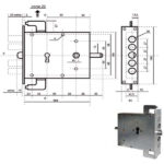 SERRATURA SIC.TRIPLICE SX CIL.    1900N4CIL POTENT 1900N4CIL/S POTENT SERRATURE BLINDATE    S POTENT