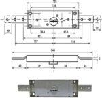 SERRATURA SERRANDE 2 CH.ORI.PIEGA.DM  1600Z POTENT 1600/Z POTENT SERR.BASCULANTI       S POTENT
