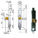 SERRATURA SERRANDE 2 CH.VER.DIR        6601 PREFER 6601.0010.0200 PREFER SERR.BASCULANTI       S PREFER