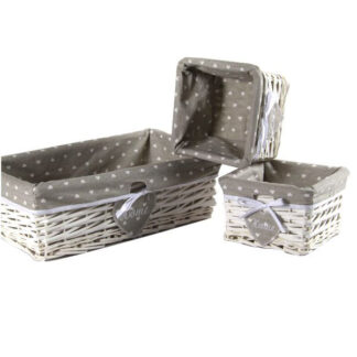 CESTINO VIMINI SET HOME                 Pz 3 GICOS 686238 CESTE VIMINI                 C GICOS