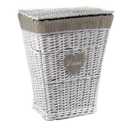 CESTONE VIMINI RETTANGOLARE HOME  44x33 h 55 GICOS 814440 CESTE VIMINI                 C GICOS