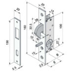 SERRATURA INF.ALL                108.16.01.0 WELKA 10816010 WELKA SERR.ALL/FERRO INFIL.  S WELKA